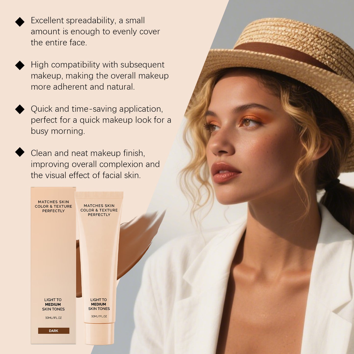 Skin Tone Concealer Foundation Liquid